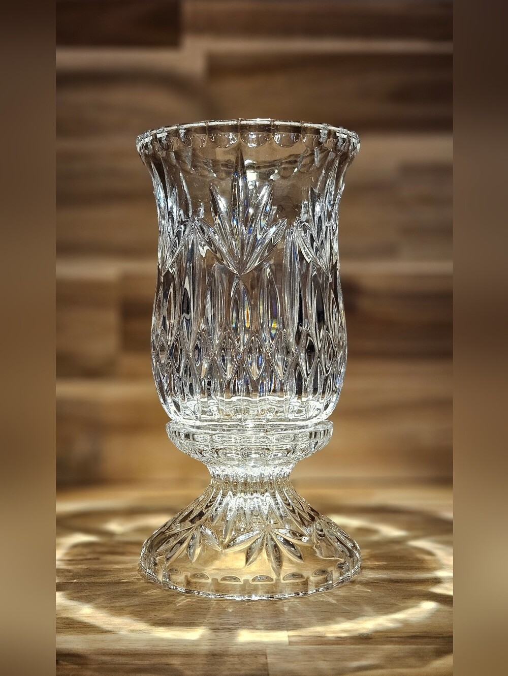 Princess House Lead Crystal Lamp 2-piece